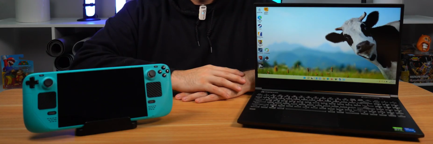 steam deck oled and gaming laptop
