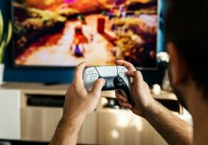 Person Playing PS5