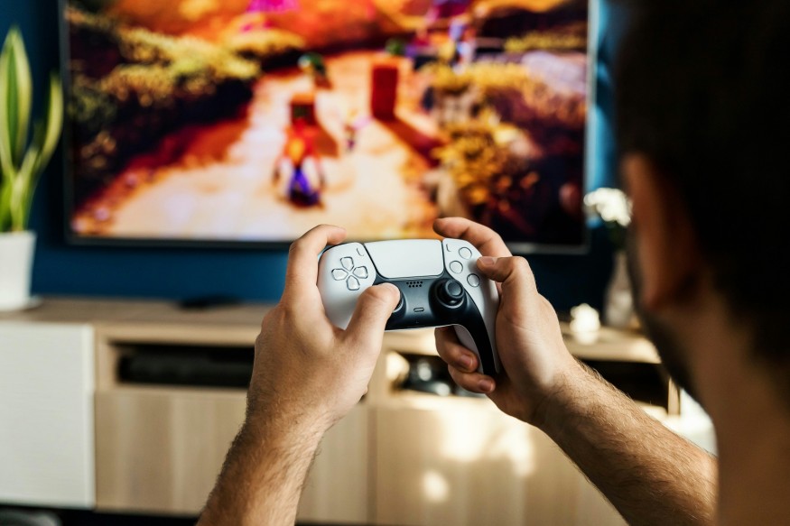 Person Playing PS5