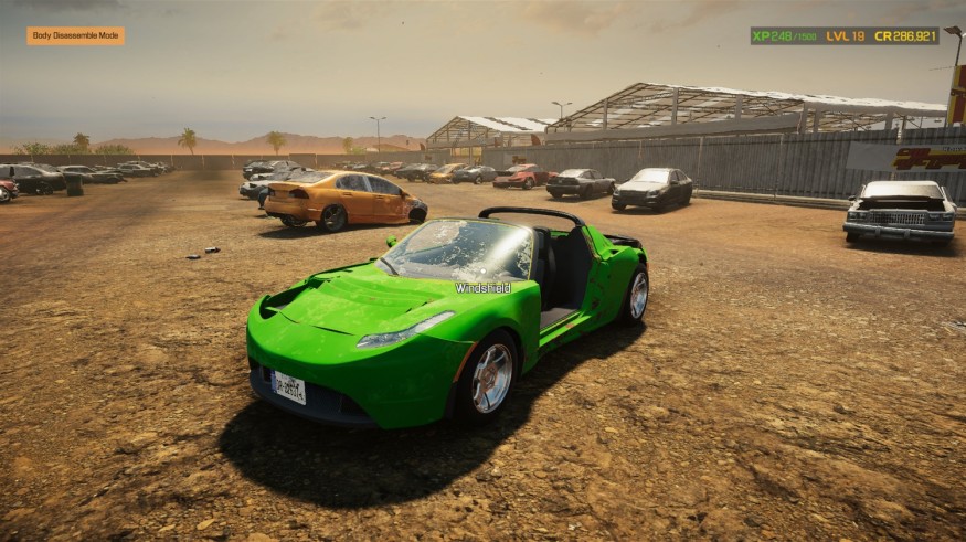 A SCRAP CAR AWAITS