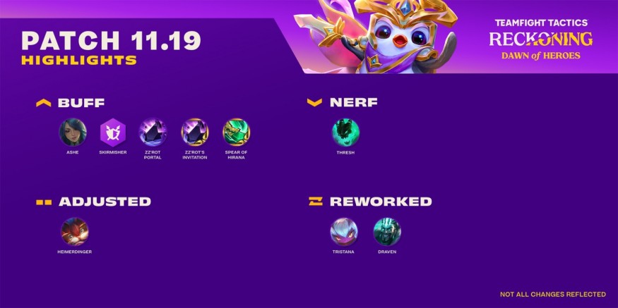 THE CHANGES THAT WILL BE IMPLEMENTED