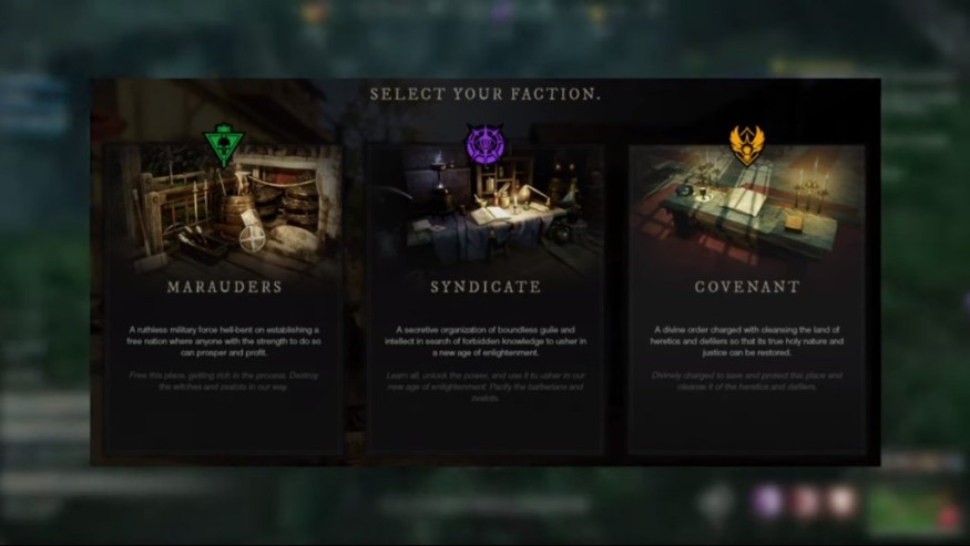 NEW WORLD FACTIONS