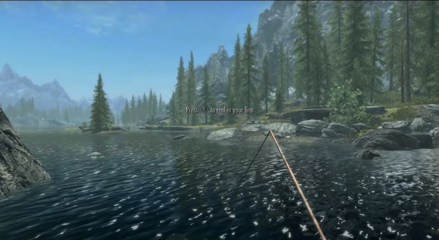 FISHING IN SKYRIM