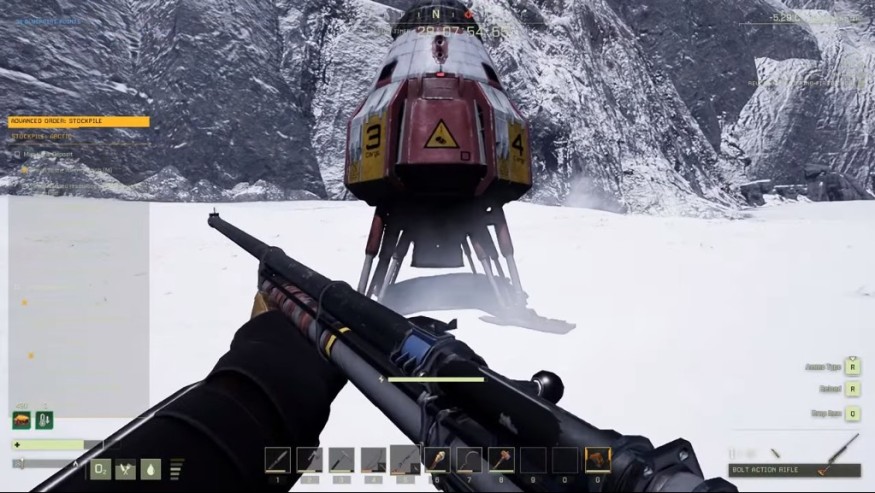 DROPPING ITEMS IN THE CARGO POD