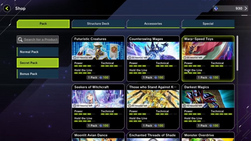 SECRET PACKS