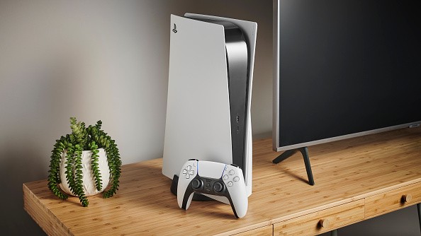 ps5 on table